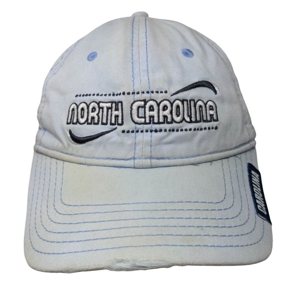 North Carolina Slideback Hat Blue One Size Embroidered 6 Panel Sherry